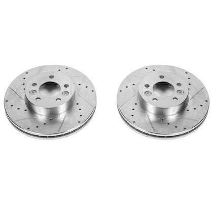 Power Stop 98-02 Ford Crown Victoria Front Evolution Drilled & Slotted Rotors - Pair