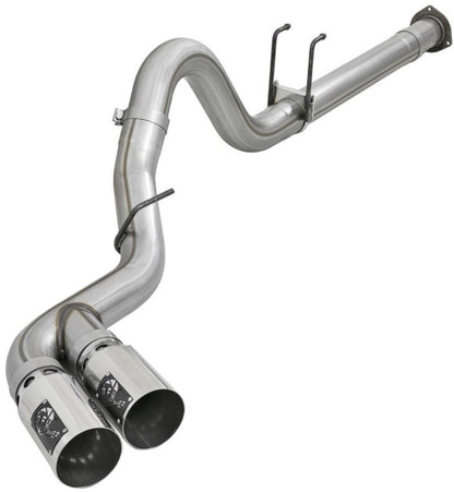 aFe Power 11-14 Ford F250/F350 6.7L Diesel Rebel XD 4in 409 SS DPF-Back Exhaust System - Pol Tips