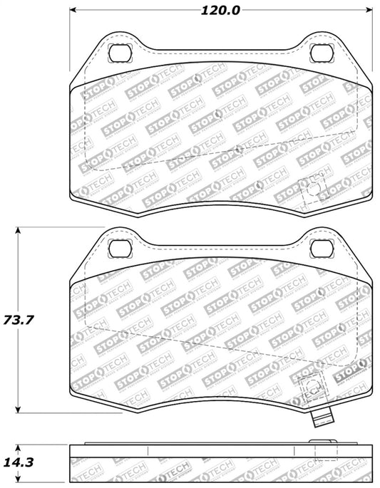 StopTech Performance 02-07 350z/G35 w/ Brembo Front Brake Pads