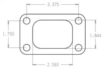 Cometic Turbo FLG T3/T4 Turbine Inlet Exhaust Gasket