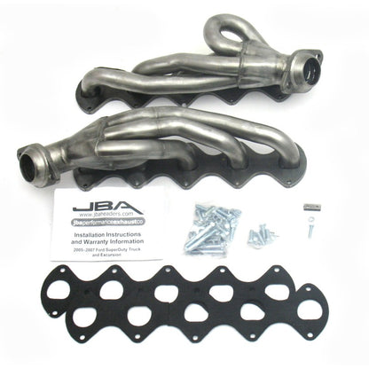 JBA 05-10 Ford F-Series 6.8L 3V V10 1-1/2in Primary Raw 409SS Cat4Ward Header