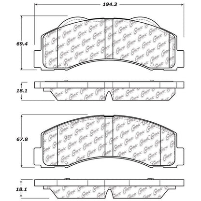 StopTech 10-14 Ford F-150 Street Performance Front Brake Pads