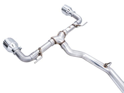 AWE Subaru BRZ/ Toyota GR86/ Toyota 86 Track Edition Cat-Back Exhaust- Chrome Silver Tips