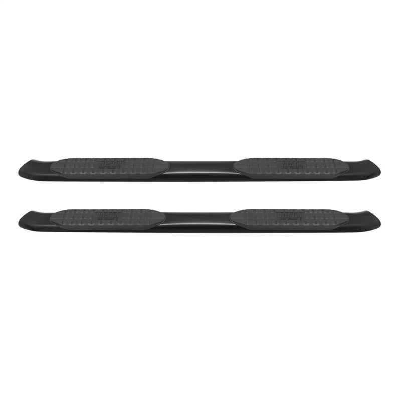 Westin 2014-2018 Chevy Silverado 1500 Crew Cab PRO TRAXX 5 Oval Nerf Step Bars - Black