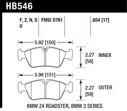 Hawk HPS Street Brake Pads