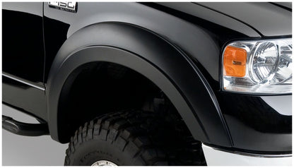 Bushwacker 04-08 Ford F-150 Extend-A-Fender Style Flares 2pc - Black