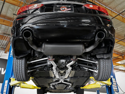 aFe Takeda 2.5in to 3in 304 SS Y-Pipe Exhaust System 16-18 Infiniti Q50/Q60 V6-3.0L (tt)