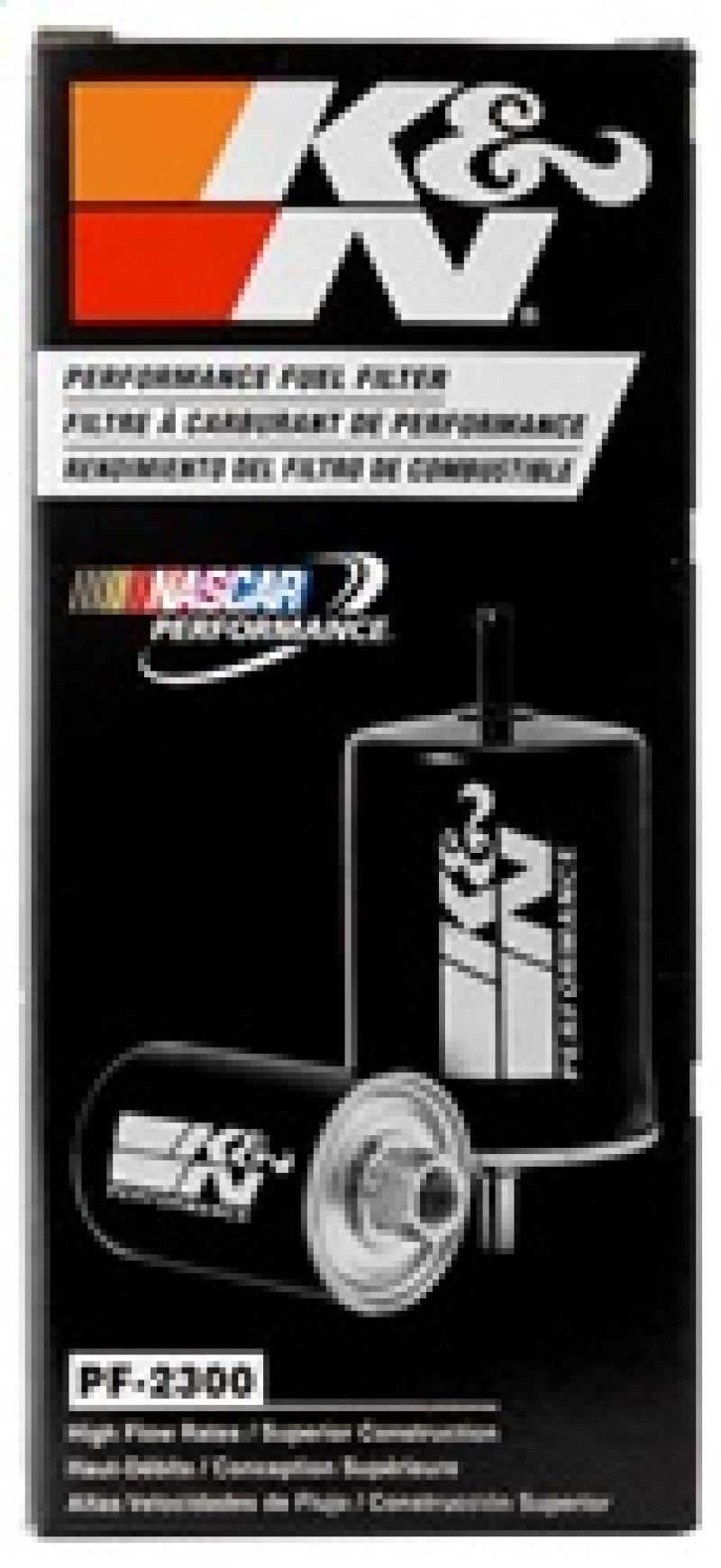 K&N Cellulose Media Fuel Filter 3in OD x 6.938in L