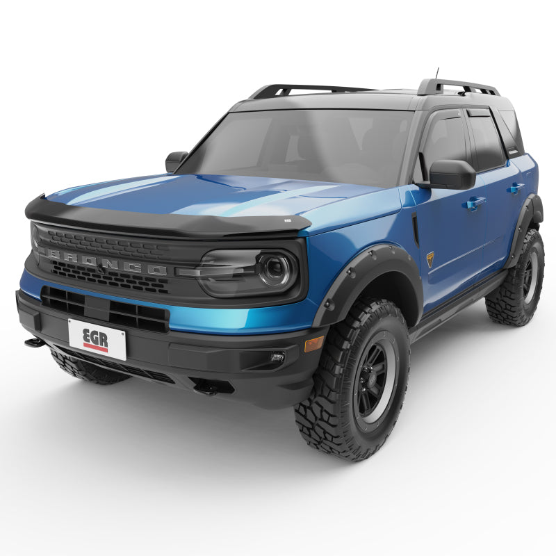 EGR 21-22 Ford Bronco 4 Door In-Channel Window Visors - Matte Black (573565)