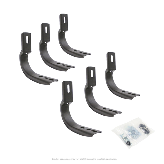 Go Rhino 99-16 Ford F-250 Brackets for OE Xtreme Cab Length SideSteps