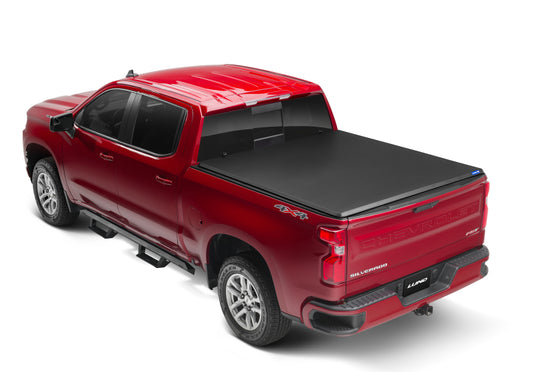 Lund 14-17 Chevy Silverado 1500 Fleetside (8ft. Bed) Hard Fold Tonneau Cover - Black