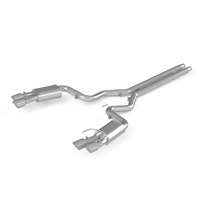 MBRP 18-19 Ford Mustang GT 5.0 3in Dual Split Rear AL Cat Back w/ Quad 4.0in Dual Wall Tips