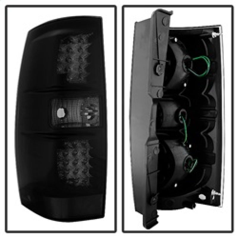 Xtune Mc Yukon/Yukon Denali 07-14 LED Tail Lights Black Smoked ALT-JH-CSUB07-LED-G2-BSM