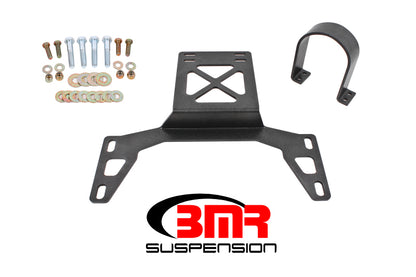 BMR 07-14 Shelby GT500 Front Driveshaft Safety Loop - Black Hammertone