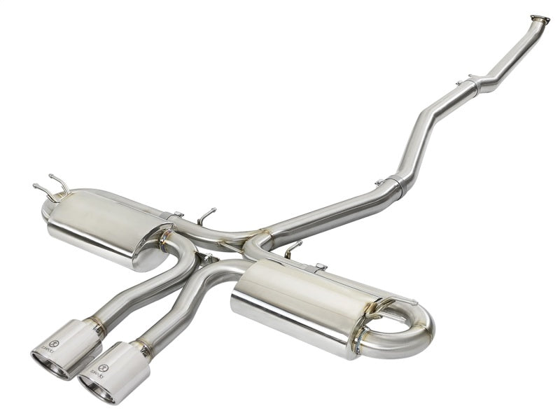 aFe Takeda 3in 304 SS Cat-Back Exhaust System w/Polished Tips 2017+ Honda Civic Si (4dr) I4 1.5L (t)