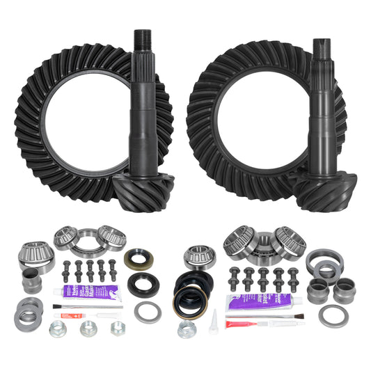 Yukon Ring & Pinion Gear Kit Front & Rear for Toyota 8/8IFS Diff (w/Factory Locker) 4.30 Ratio