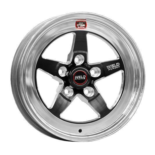 Weld S71 15x7.33 / 5x4.75 BP / 4.5in. BS Black Wheel (Low Pad) - Non-Beadlock