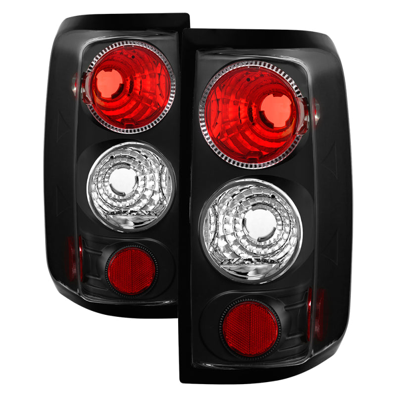 Spyder Ford F150 side 04-08 (Not Fit Heritage & SVT)Euro Tail Lights Blk ALT-YD-FF15004-BK