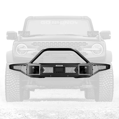 Go Rhino 21-24 Ford Bronco (2 and 4 Door) Rockline Full Width Bumper w/ Overrider Bar