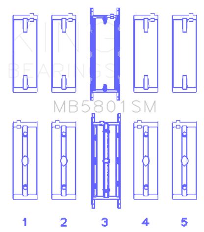 King BMW S63 Crankshaft Main Bearing Set