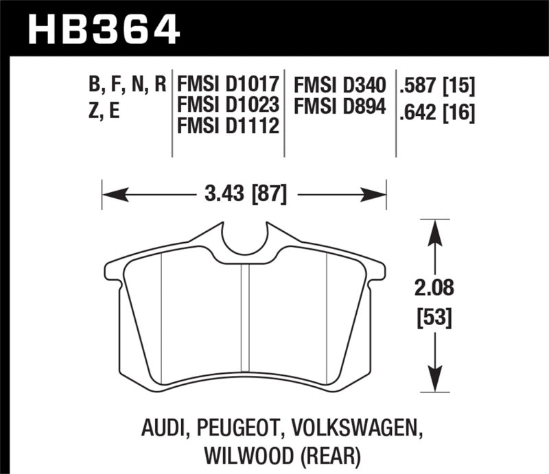 Hawk HP+ Street Brake Pads