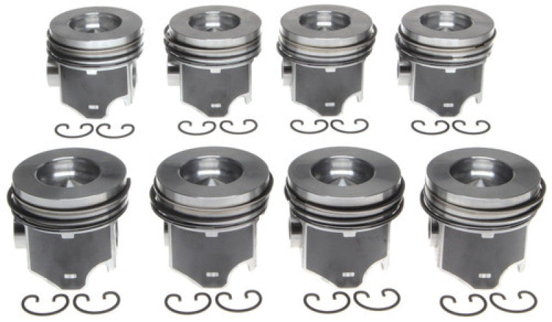 Mahle OE GM 5.7L 350 V8 Flat Top Coat .030 w/ P Aftermarket Version Piston Set (Set of 8)