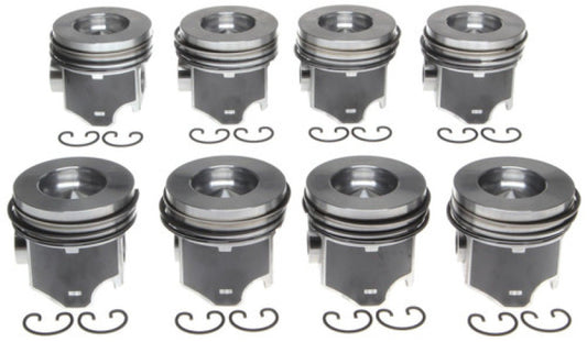 Mahle OE FO 6.0L Diesel V8 144060-STD w/ PC Piston Set (Set of 8)