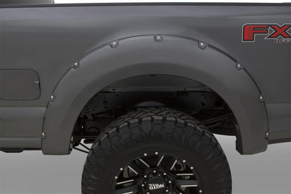 Bushwacker 17-18 Ford F-250 Super Duty Pocket Style Flares 4pc - Oxford White