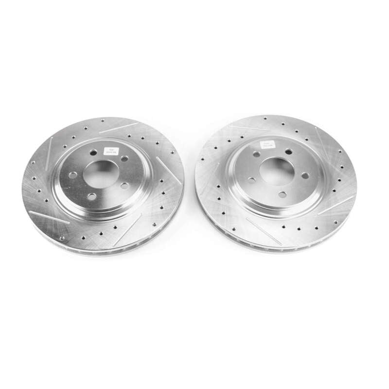 Power Stop 94-01 Ford Mustang Front Evolution Drilled & Slotted Rotors - Pair