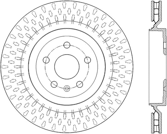 StopTech Slotted & Drilled Sport Brake Rotor