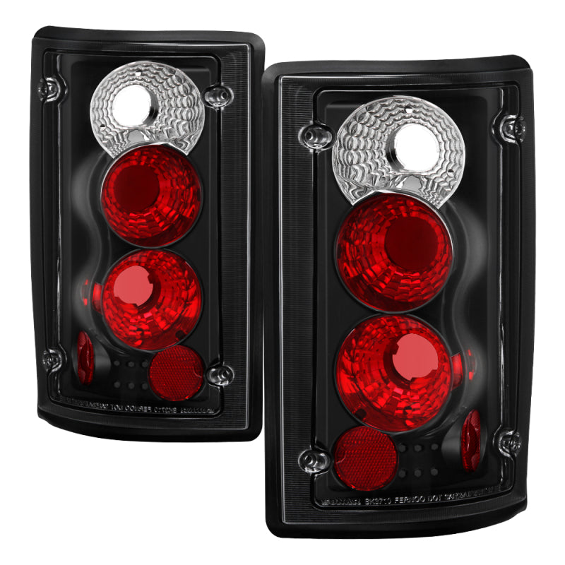 Spyder Ford Excursion 00-06/Econoline 150/250/350/450/550 95-06 Euro Tail Lights Blk ALT-YD-FEC00-BK