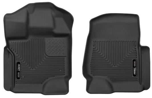 Husky Liners 15-23 Ford F-150 Super/Super Crew Cab WeatherBeater Black Front Floor Liners