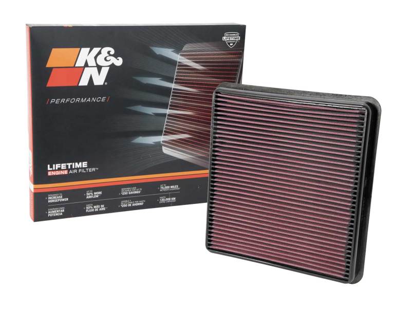 K&N 07-10 Toyota Tundra/Sequoia/Land Cruiser Drop In Air Filter