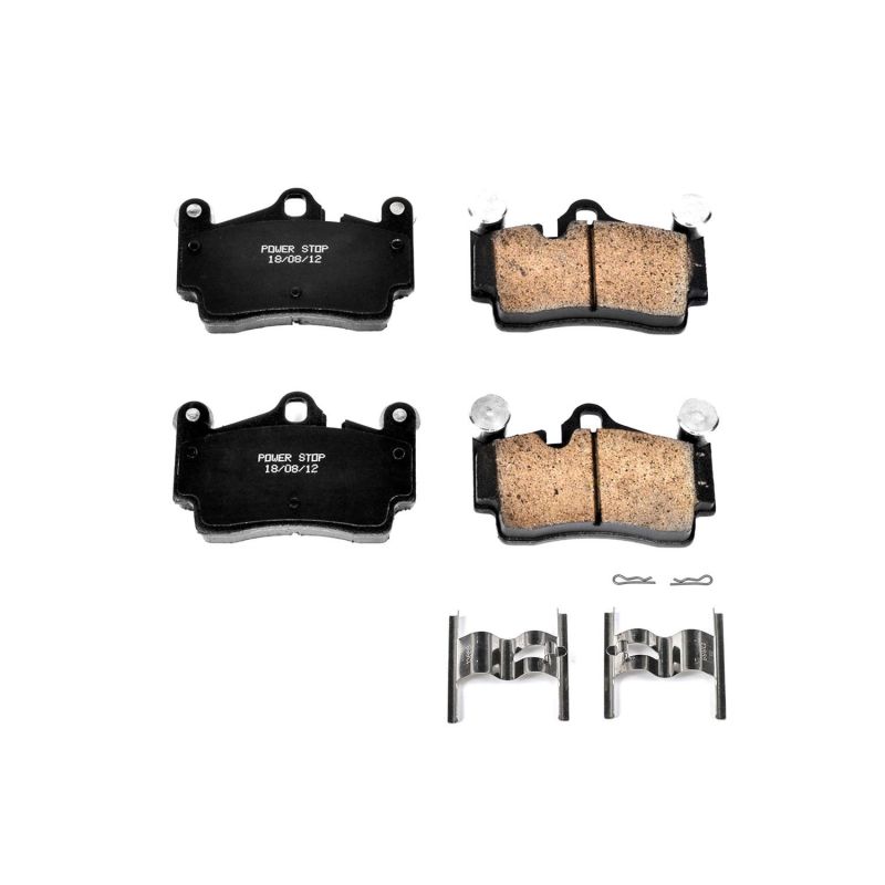 Power Stop 07-15 Audi Q7 Rear Z17 Evolution Ceramic Brake Pads w/Hardware