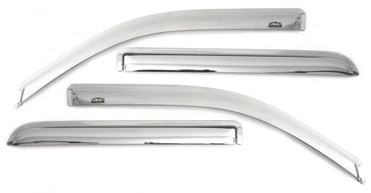 AVS 96-02 Toyota 4Runner Ventvisor Outside Mount Front & Rear Window Deflectors 4pc - Chrome