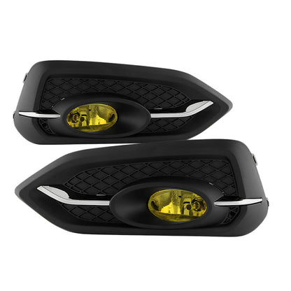 Spyder Honda Civic 2014-2015 2Dr/Coupe (EX Model Only)OEM Fog Light W/Switch- Yellow FL-HC2014-2D-Y