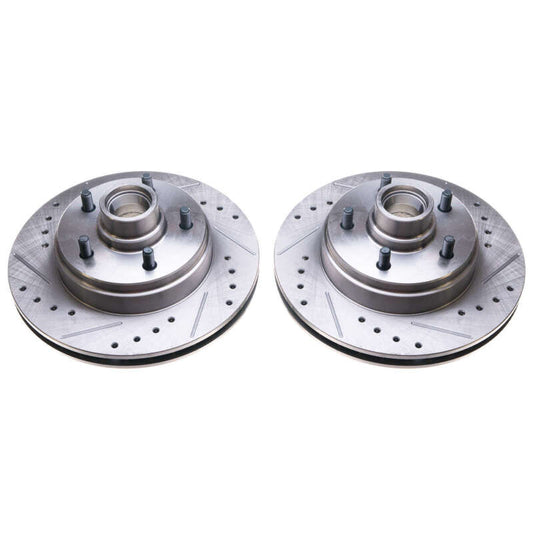 Power Stop 86-89 Buick Electra Front Evolution Drilled & Slotted Rotors - Pair