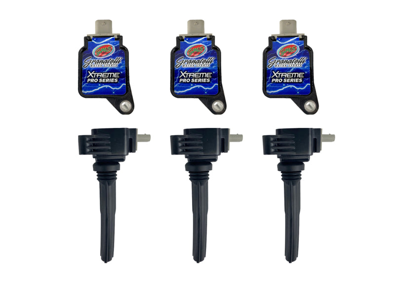 Granatelli 17-18 Ford EcoBoost 3.5TT Hi-Perf Coil-On-Plug Wire Conn Kit w/Coil Packs (65K Volts)