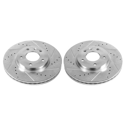 Power Stop 17-19 Buick LaCrosse Front Evolution Drilled & Slotted Rotors - Pair