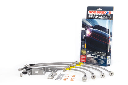 Goodridge 06-11 Honda Civic (Rear Disc Models) Stainless Steel Brake Line Kit