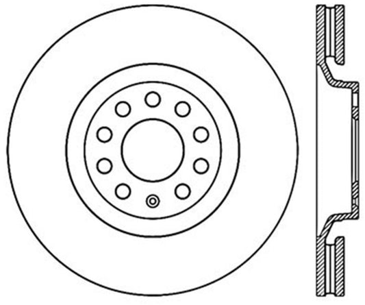 StopTech 01-06 Audi All Road / 05-09 A4/A4 Quattro / 6/99-04 A6 Quattro Drilled Left Front Rotor