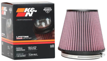 K&N Universal Clamp-On Air Filter 6in FLG / 7-1/2in B / 5in T / 6-1/2in H