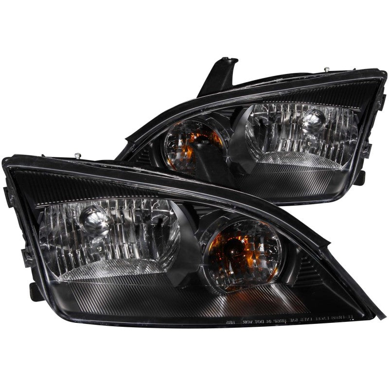 ANZO 2005-2007 Ford Focus Crystal Headlights Black