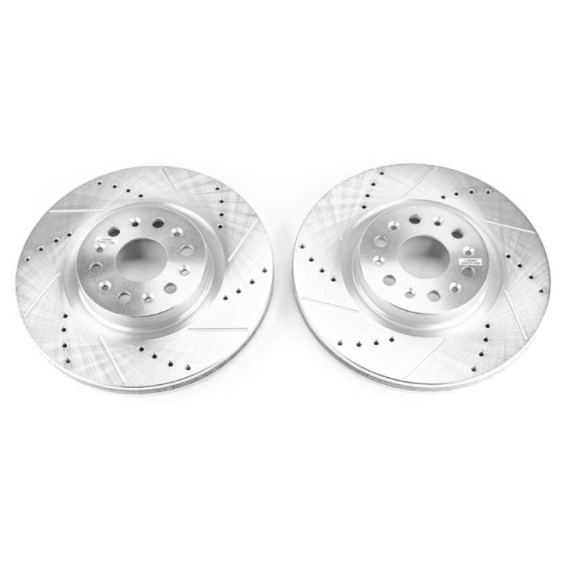 Power Stop 18-19 Buick Enclave Front Evolution Drilled & Slotted Rotors - Pair