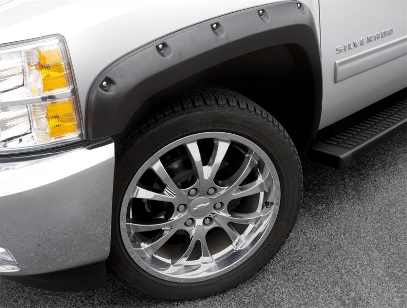 Lund 07-13 Chevy Silverado 1500 RX-Rivet Textured Elite Series Fender Flares - Black (4 Pc.)