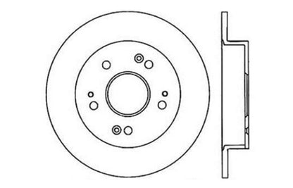 StopTech 06-07 Acura CSX (Canada) / 06-09 Honda Civic / 97-01 Prelude Drilled Left Rear Rotor