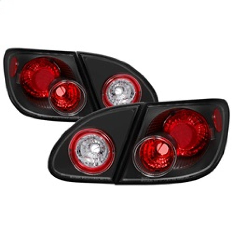 Spyder Toyota Corolla 03-08 Euro Style Tail Lights Black ALT-YD-TC03-BK