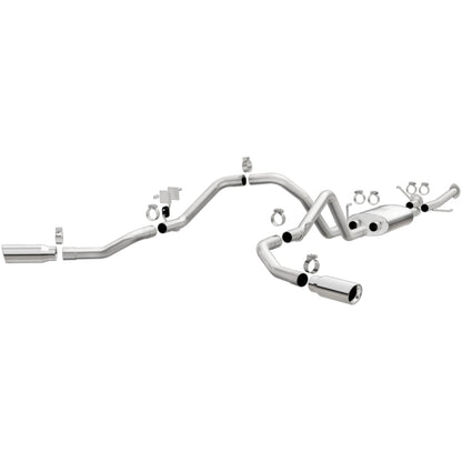 MagnaFlow Cat-Back 10-15 Toyota Tundra SC LB / CC SB 4.6L/5.7L V8 SS 2.5 Dual Split Rear 4in Tip