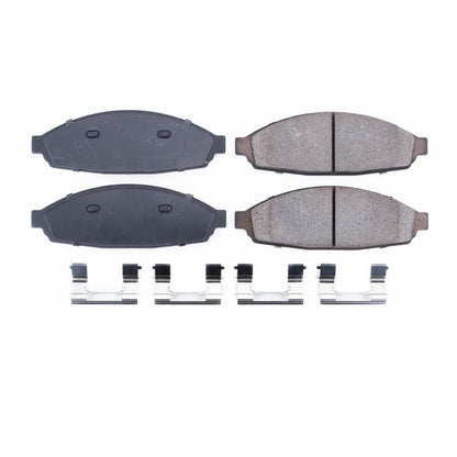 Power Stop 03-11 Ford Crown Victoria Front Z17 Evolution Ceramic Brake Pads w/Hardware