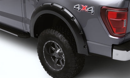 Bushwacker 99-07 Ford F-250 / F-350 Super Duty (Excl. Dually) Forge Style Flares 4pc - Black